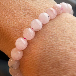 Beautiful Rose Quartz Crystal Bracelet
